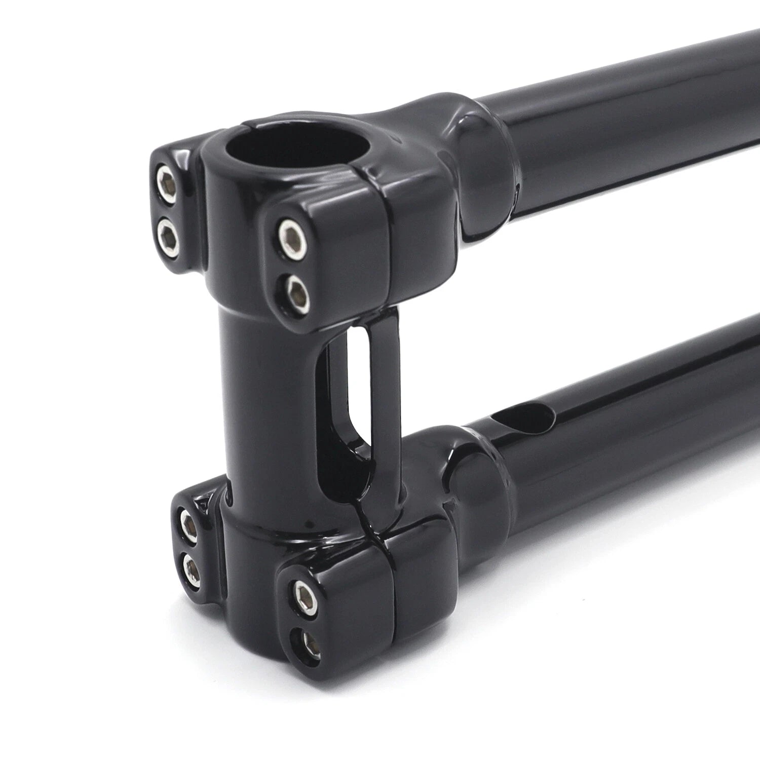 CNC Black 10" Riser Handlebar Top Clamp for Harley Softail Fat Bob (2018–2023)