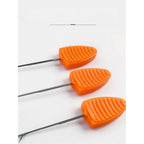 Bait Needle for Carp Angling (90mm, Orange Plastic)