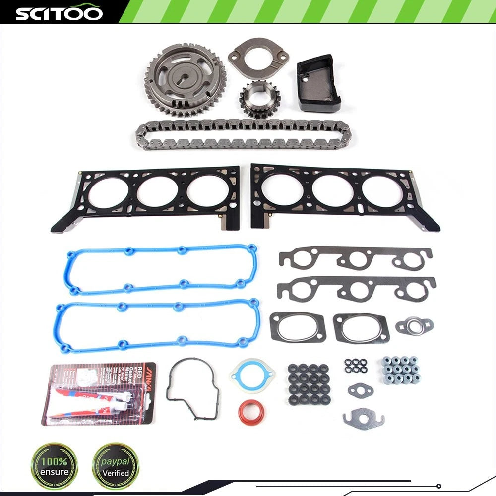 Head Gasket Set with Timing Chain Kit for Chrysler Town & Country Dodge 3.3L (2005–2010)
