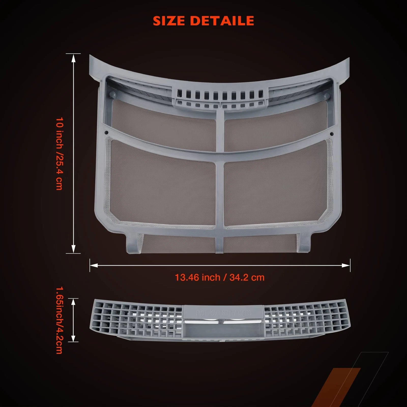 Dryer Lint Filter Trap Screen for GE Clothes Dryer (Various Models)