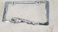 Steel Finished License Plate Frame for Jaguar