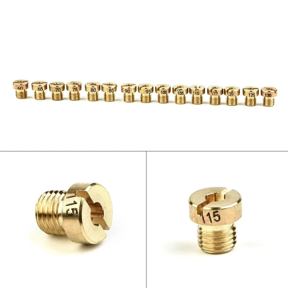 15pcs Main Jet Kit for Dellorto PHNL PHVA PHBH PHBN PHVB PHBG (60-130 M6)