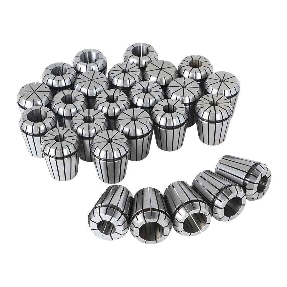 Set of 25 ER32 Collets for CNC Machines (Various Models)