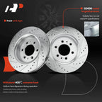 Drilled Rotors & Ceramic Brake Pads for Ford Expedition Lincoln
