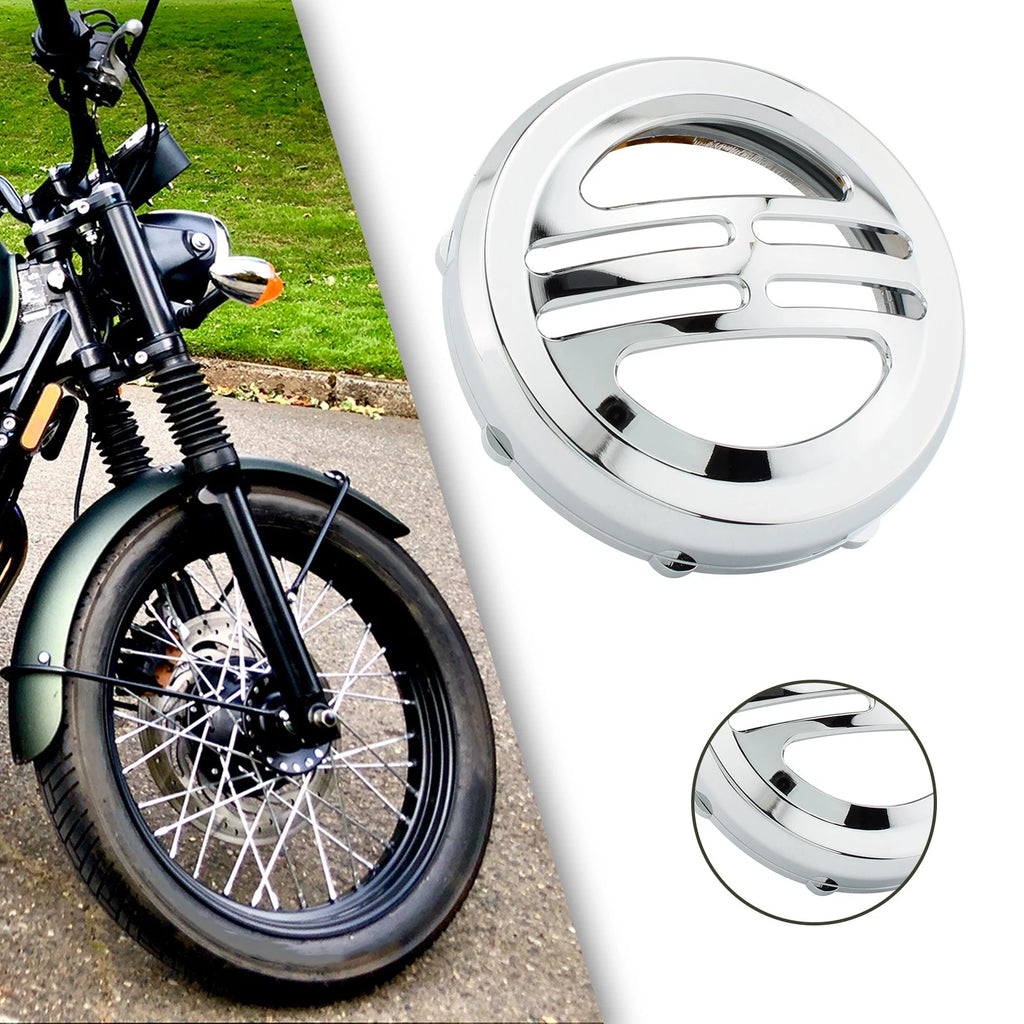 Horn Cover for Triumph Bobber T120 T100 Street Twin (Universal, Chrome)
