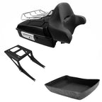 Chopped Trunk Luggage Backrest Mount Rack for Harley Fatboy (2008–2017)
