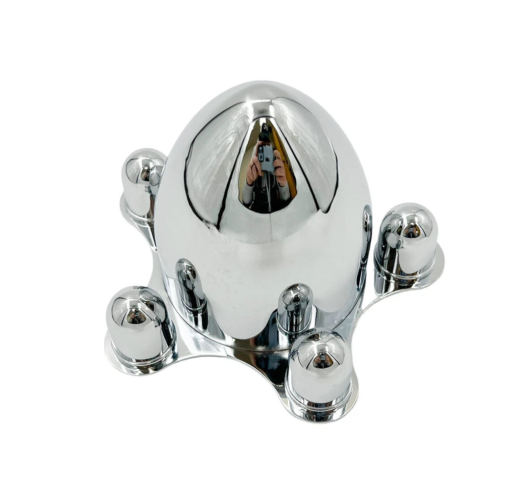 Wheel Hub Caps Chrome Spider Bullet Center Set for Jeep Wrangler (2007–2017)