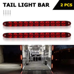 Pair 15" LED Trailer Truck Light Bar Stop Turn Tail Brake Lamp Strip