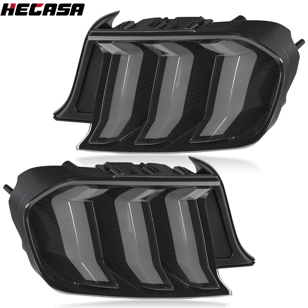 Full LED Sequential Tail Lights for Ford Mustang (2015–2023) - Smoke Lens