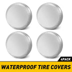 Set of 4 Wheel Tire Covers for RV Truck Car SUV 27" to 29" Diameter