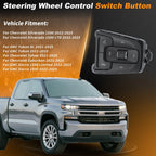 Steering Wheel Button Control for Chevy Silverado 1500, GMC Sierra (2022–2025)