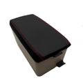 Console Lid Armrest Cover for Subaru Forester XT (2003–2008) Red Stitch