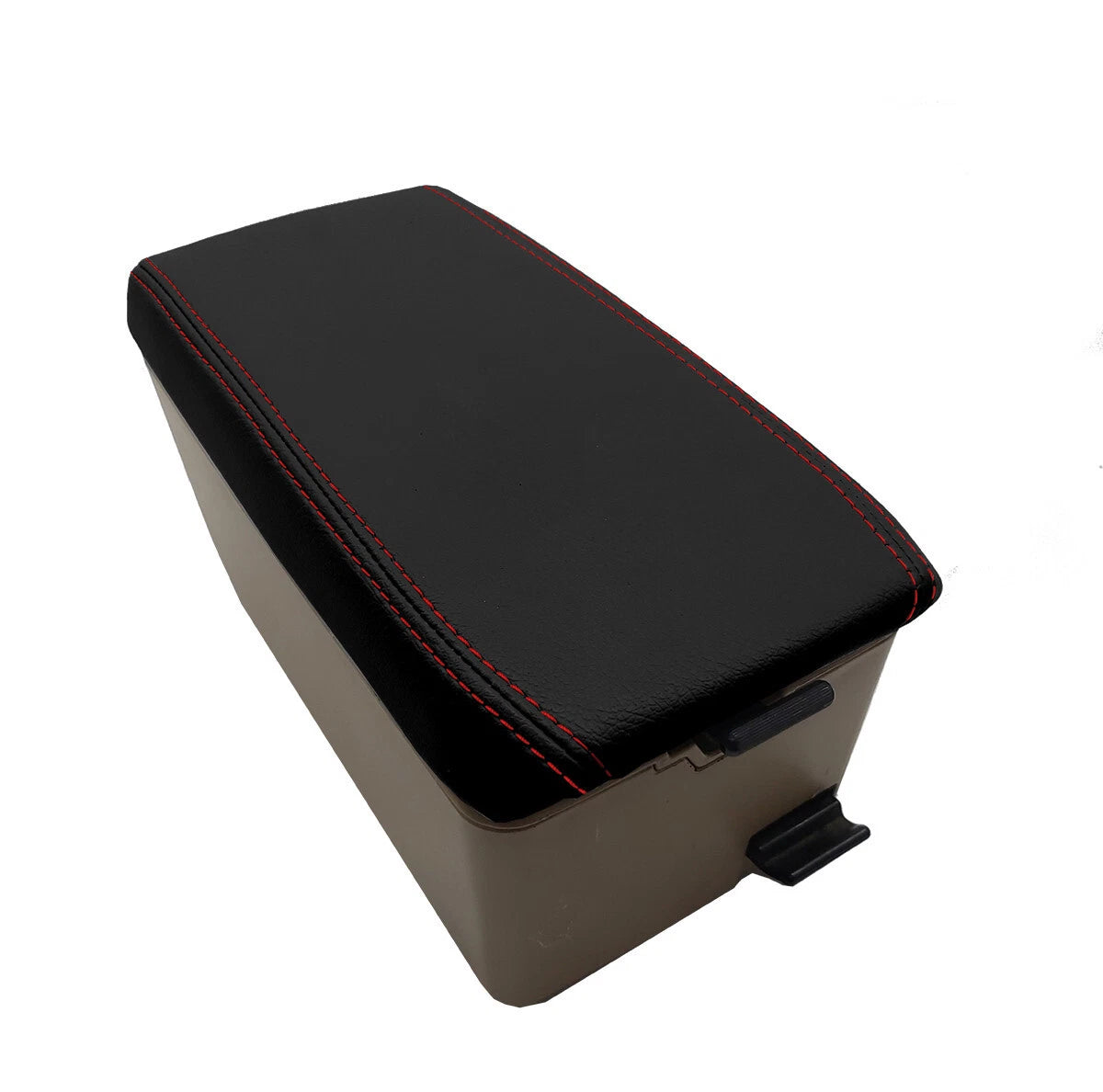 Console Lid Armrest Cover for Subaru Forester XT (2003–2008) Red Stitch