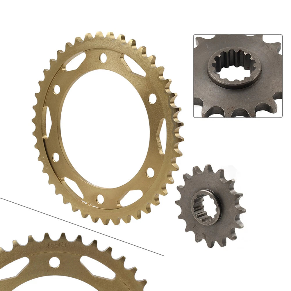 16T 42T Front & Rear Drive Chain Sprocket for Honda CBR1000RR (2004–2019)