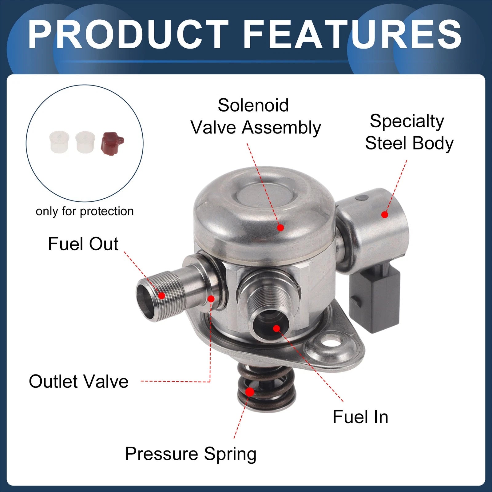 High Pressure Fuel Pump for Mercedes-Benz SL400 C43 AMG C400 (No. 2780700101)