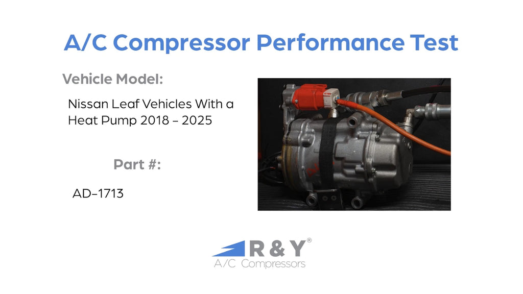AC Compressor Kit w Condenser for Nissan Leaf Electric (2018-2019)
