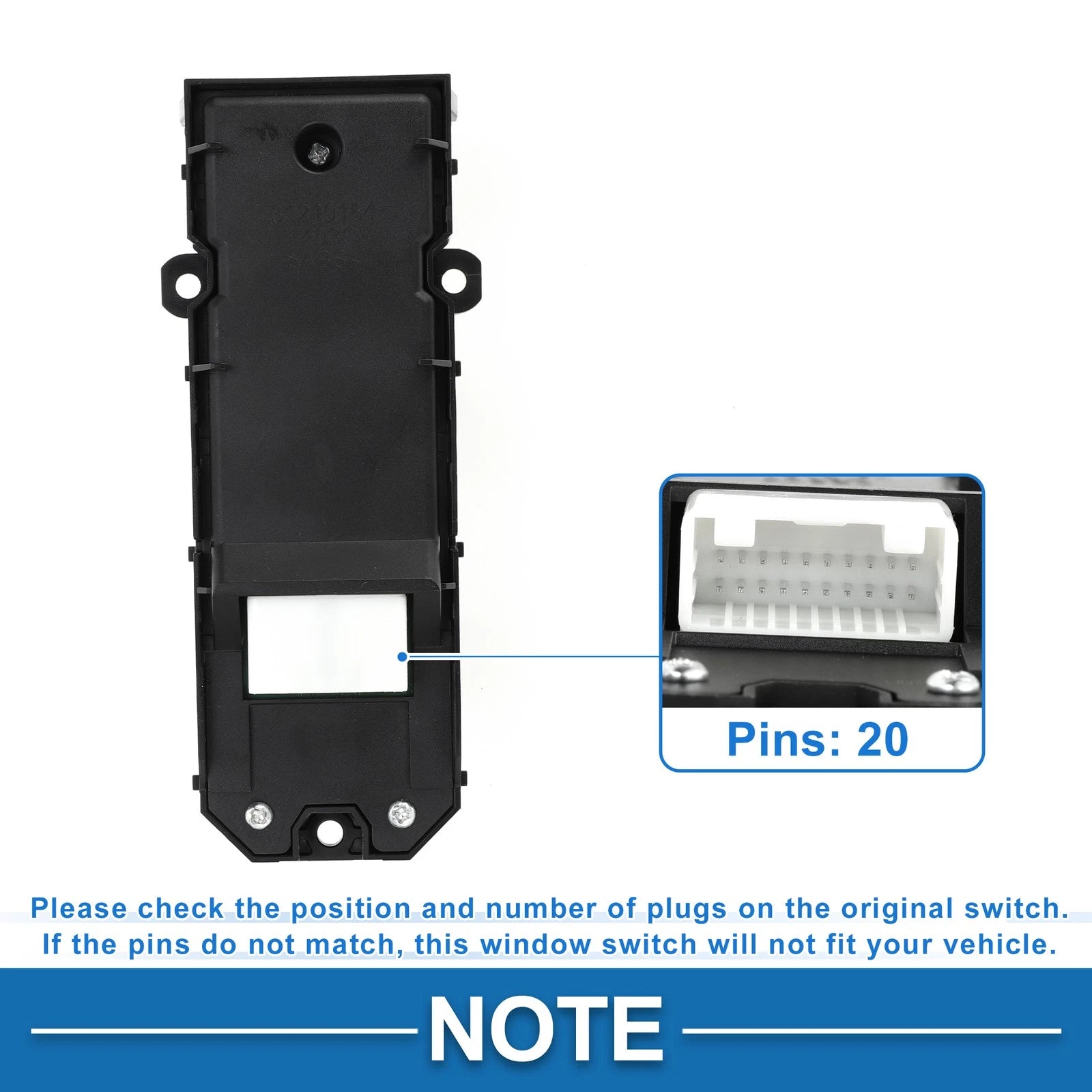 Front Right Power Window Switch for Toyota Alphard Vellfire (2008–2015) 84040-0E050