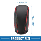 Gear Shift Lever Cover for Volkswagen Atlas (2018–2022) Black Red Stitches