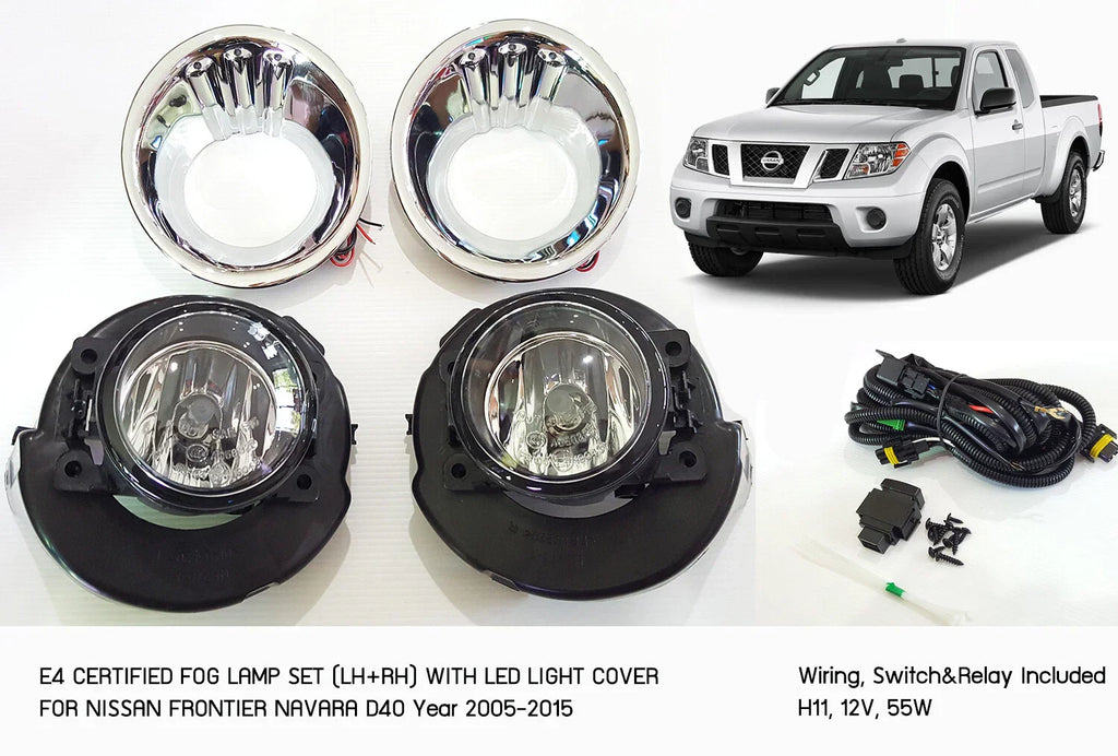 E4  Spot Light Fog Lamps for Nissan Frontier Navara D40 (2005-2014)