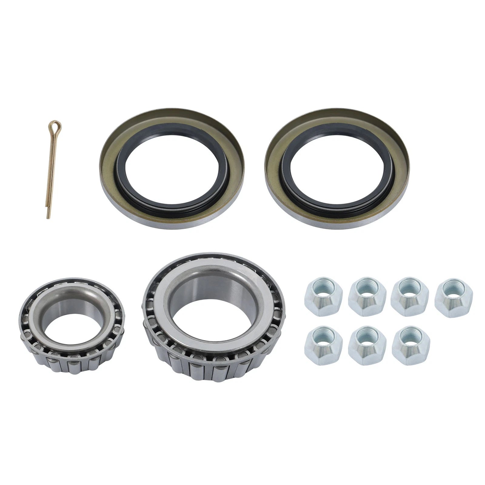 6 on 5.5" Galvanized Trailer Hub Kit for 5200-6000 lbs Spindle