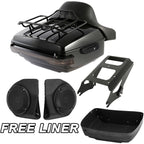 Trunk Mount Rack Light Speakers for Harley Touring FLHT FLHX (2009–2013)