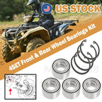 4 x Front Rear Wheel Bearings for Yamaha Kodiak 700 700K YFM700 (2016–2023)