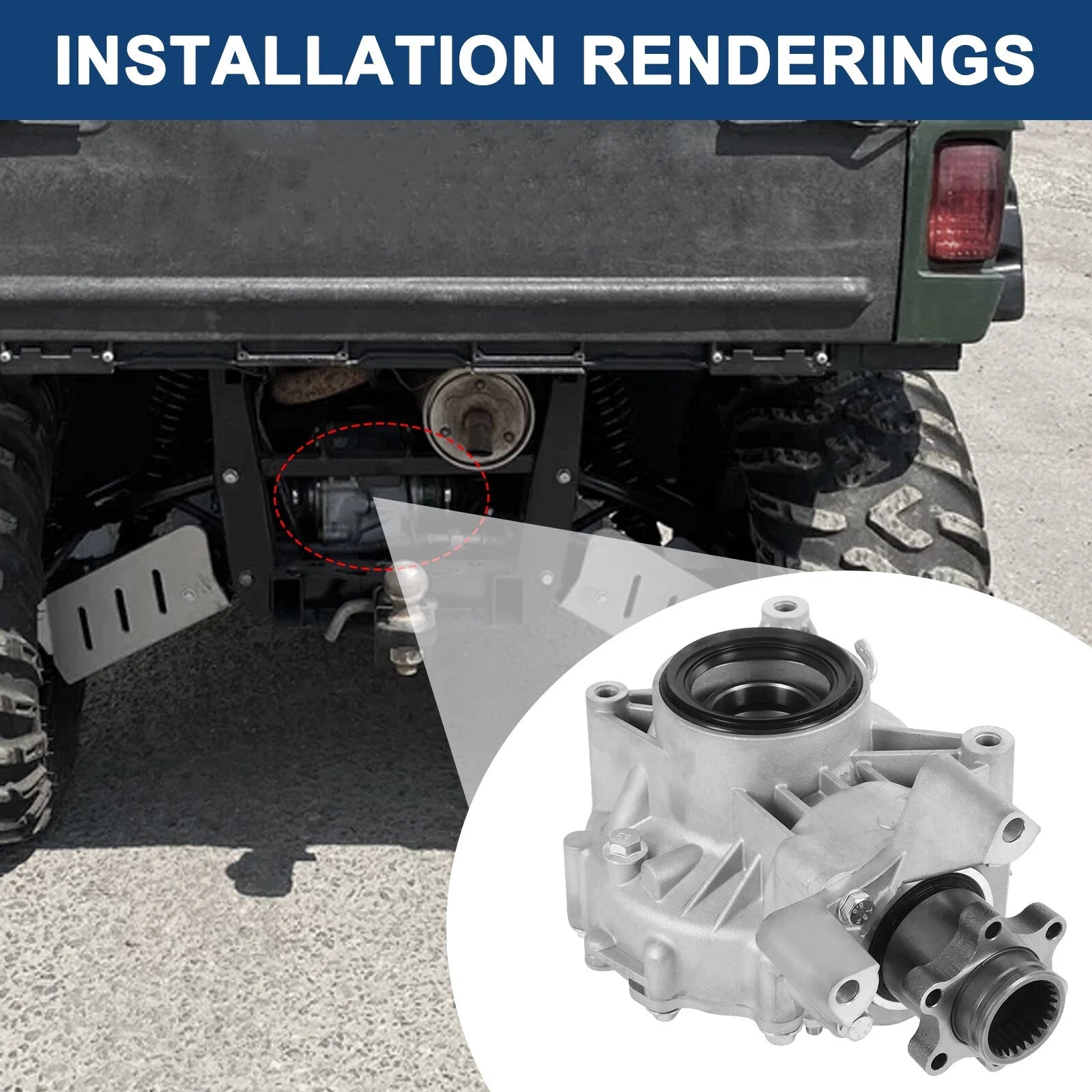 Complete Rear Differential for Yamaha Grizzly 660 (2005–2006)