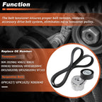 Serpentine Belt Drive Tensioner Kit 90K-39298A for Ford F-150 (2014–2023)