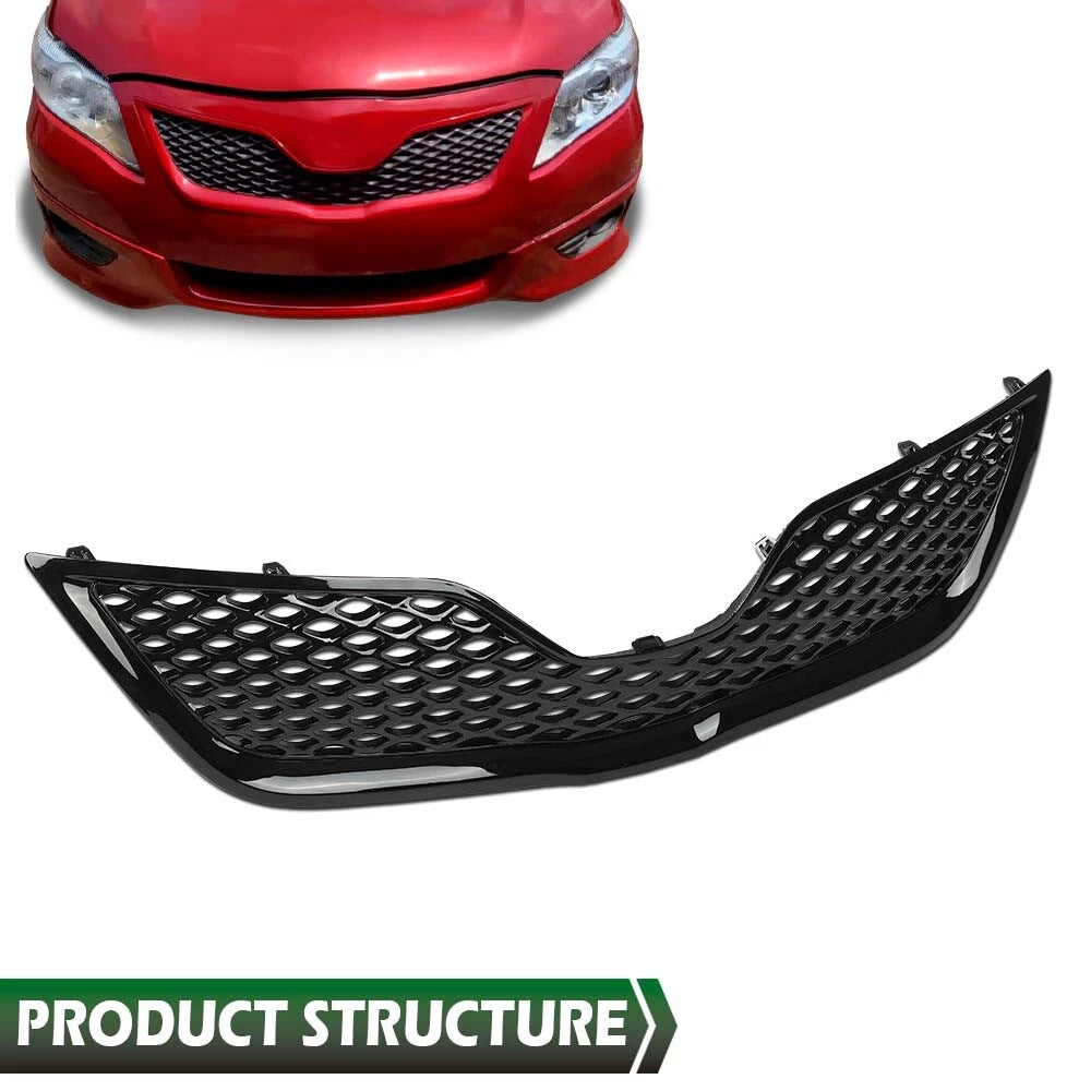 Front Bumper Upper Grille for Toyota Camry SE (2010–2011) Black