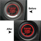 Engine Start Stop Button Ring Trim for Honda Civic 2016-2021 Red