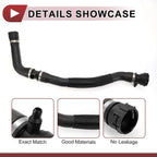 Radiator Coolant Hose for BMW 230i 320i 330i 430i Rubber Black