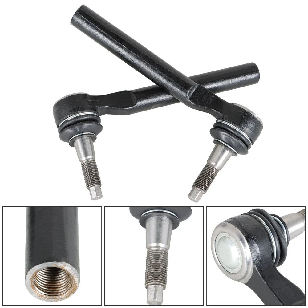 Set of 4 Front Inner Outer Tie Rod Ends for Hummer H3 H3T (2006–2010)
