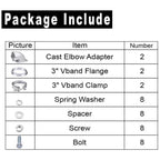 Turbo 3" V-Band Clamp 90° Elbow Adapter for T3 T4 (Steel Cast) (1990–2000)