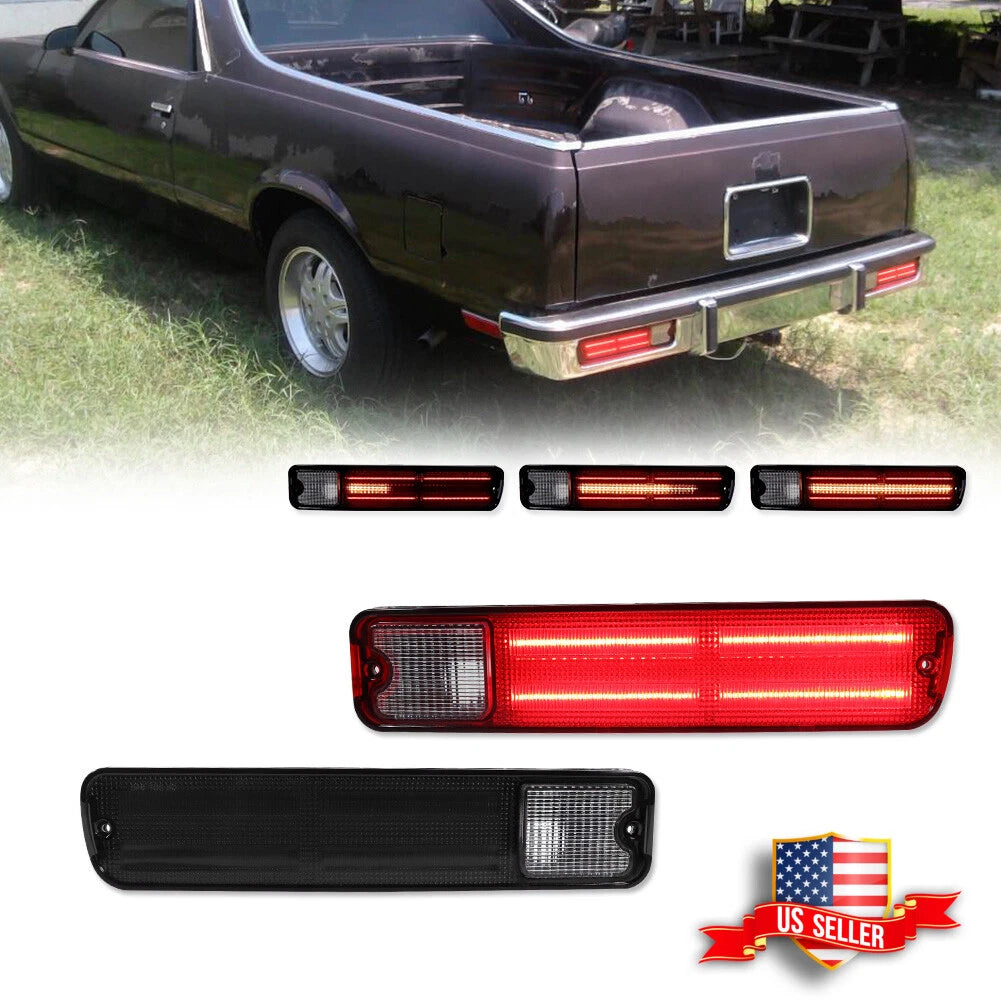 Smoked LED Tail Lights for Chevrolet El Camino Malibu GMC Caballero (1979–1987)