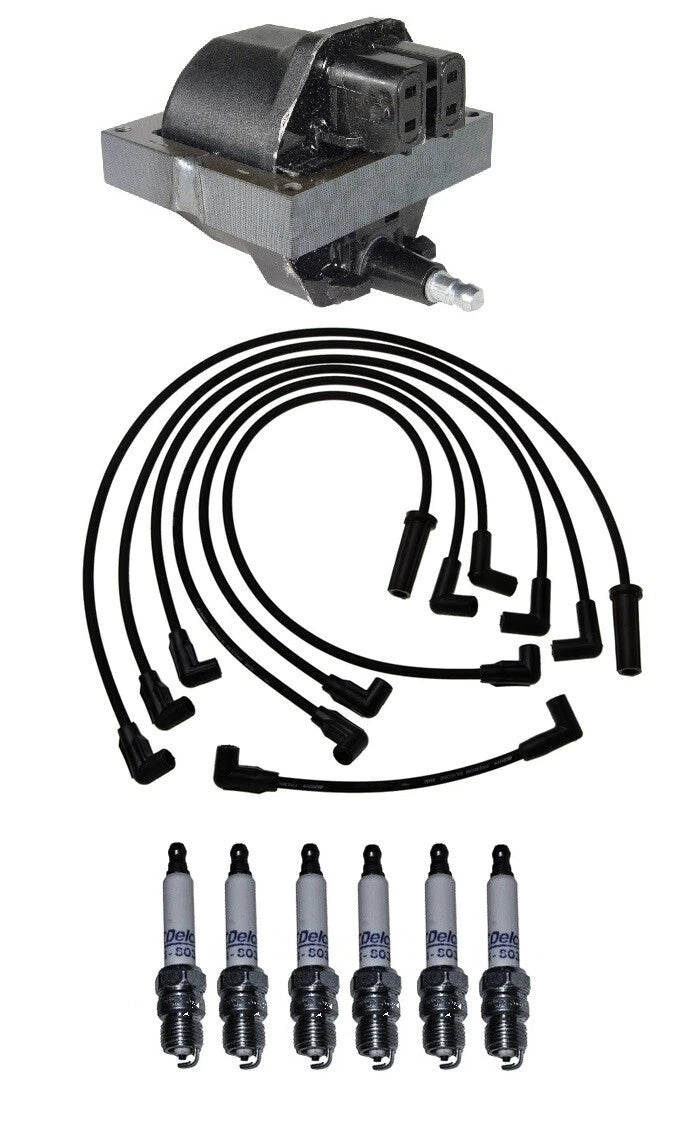 Ignition Wires & Spark Plugs Kit for Chevy C2500 4.3L V6 (1992–1993)