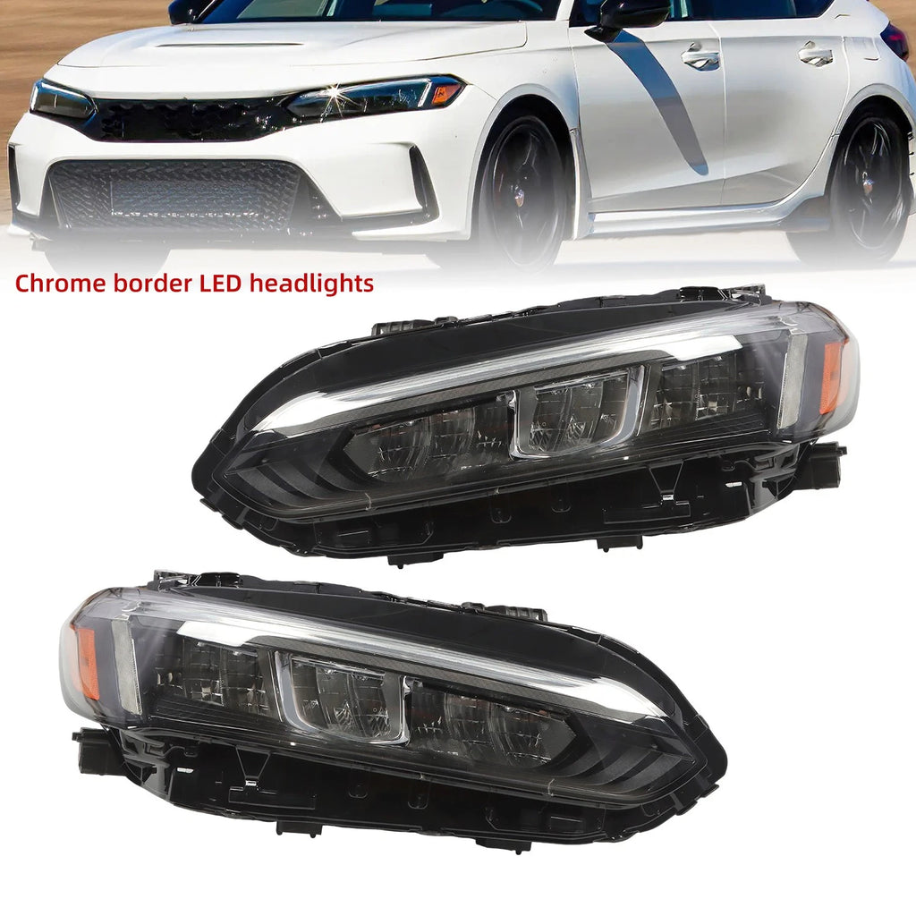 LED Headlights Lamps Pair for Honda Civic Sedan (2022–2024)