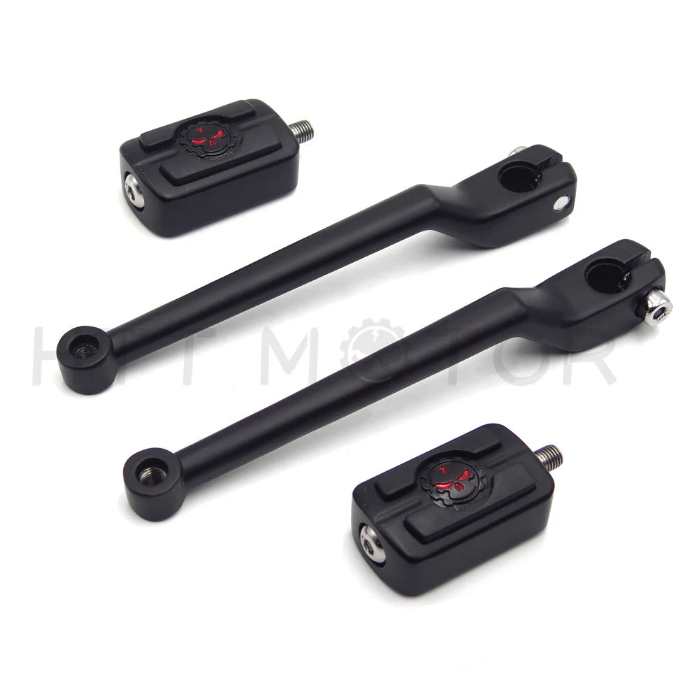 Black Heel Toe Shift Lever Skull Shifter for Harley Sportster XL883 XL1200 XL48 (2004–2023)