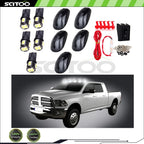 5X Cab Marker Smoke Lens +6-5730-SMD-Ultra White LED Bulb +Wiring Pack for Dodge