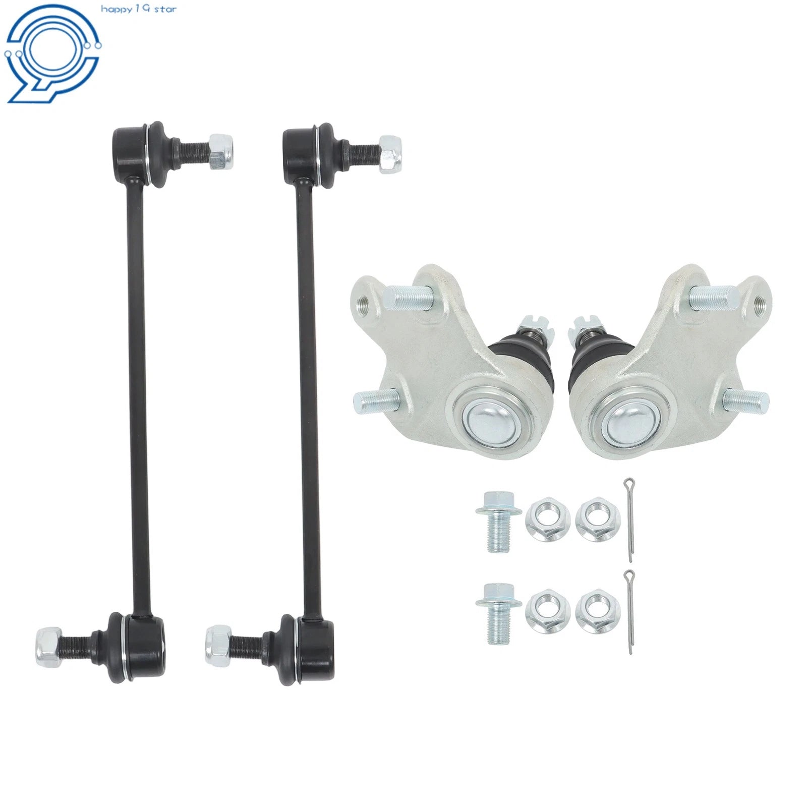Set of 4 Front Lower Ball Joints & Sway Bar Links for Lexus RX450hL (2018–2019)