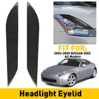 Carbon Fiber Headlight Eyelids for Nissan 350Z (2003–2009) EOJ