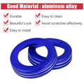 4 x Blue Aluminum Alloy Center Control Ring Knob Covers for Chevrolet Camaro
