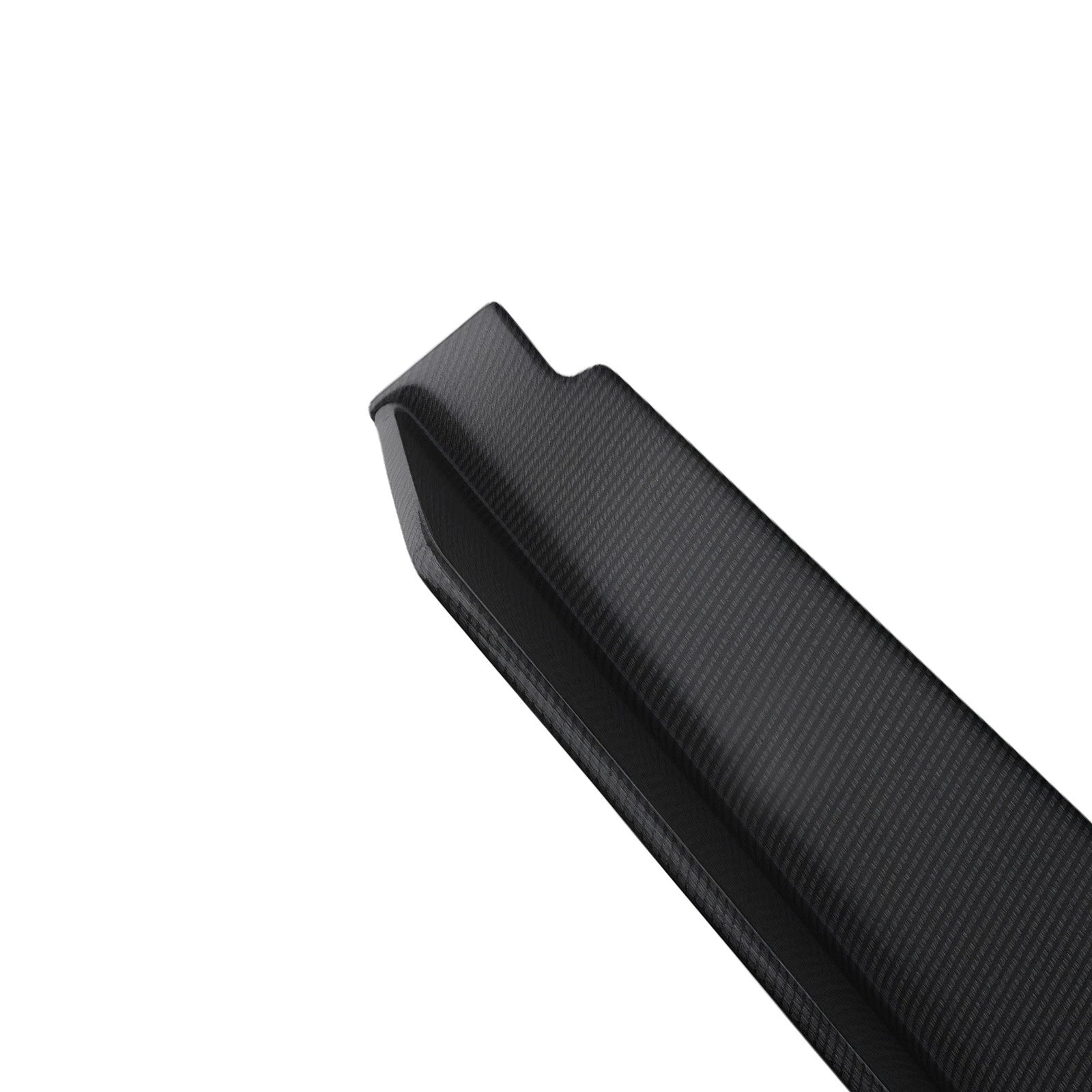 Set of 2 Black Side Skirt Extensions for Corvette C8 (2020–2022) Carbon Look