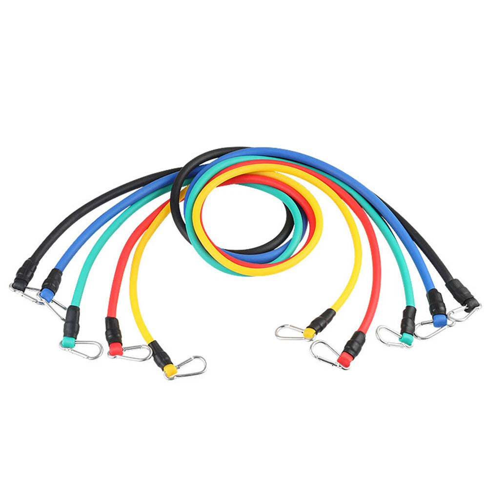 11PCS Resistance Bands Set for Yoga Pilates Fitness (Not Applicable)
