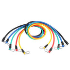 11PCS Resistance Bands Set for Yoga Pilates Fitness (Not Applicable)