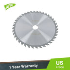10" Carbide Tipped Circular Saw Blade for Wood & Metal Cutting (Silver)