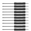 10x Black Mini Pocket Screwdriver Set with Magnet and Clip