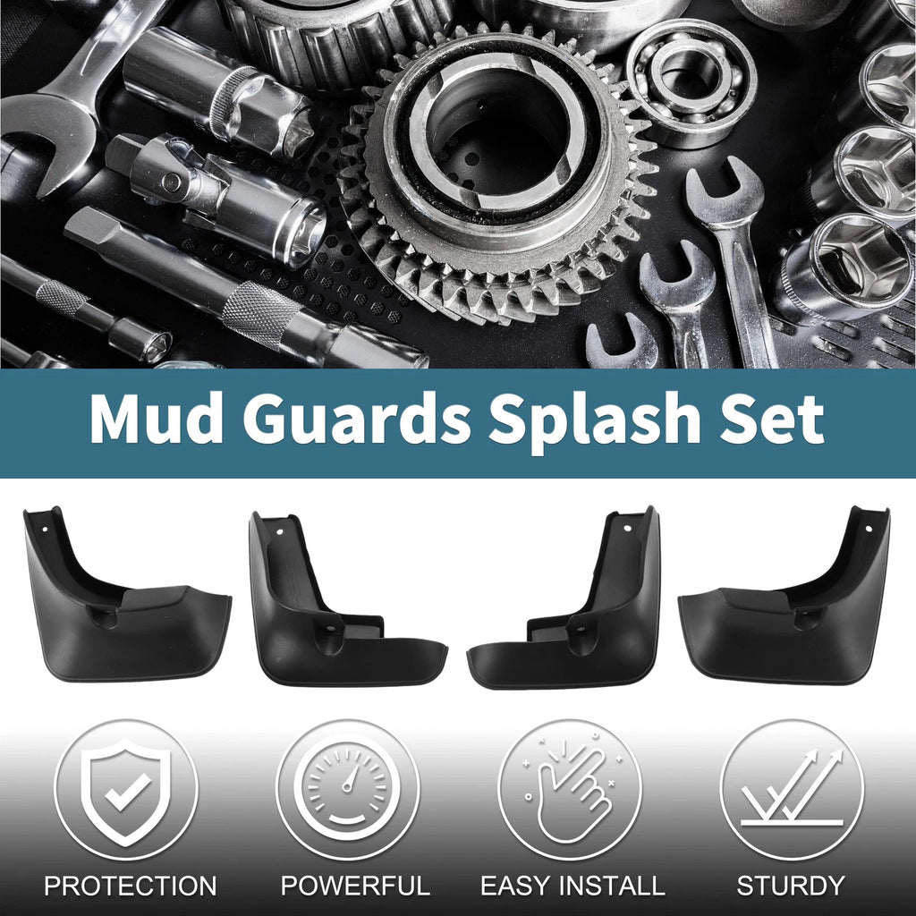 Set of 4 Mud Flaps Splash Guards for Toyota Avalon/Premio (2001–2006)