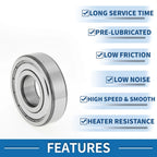 6306ZZ Deep Groove Ball Bearing P4 for Scooter Skateboard Wheel (30x72x19mm)