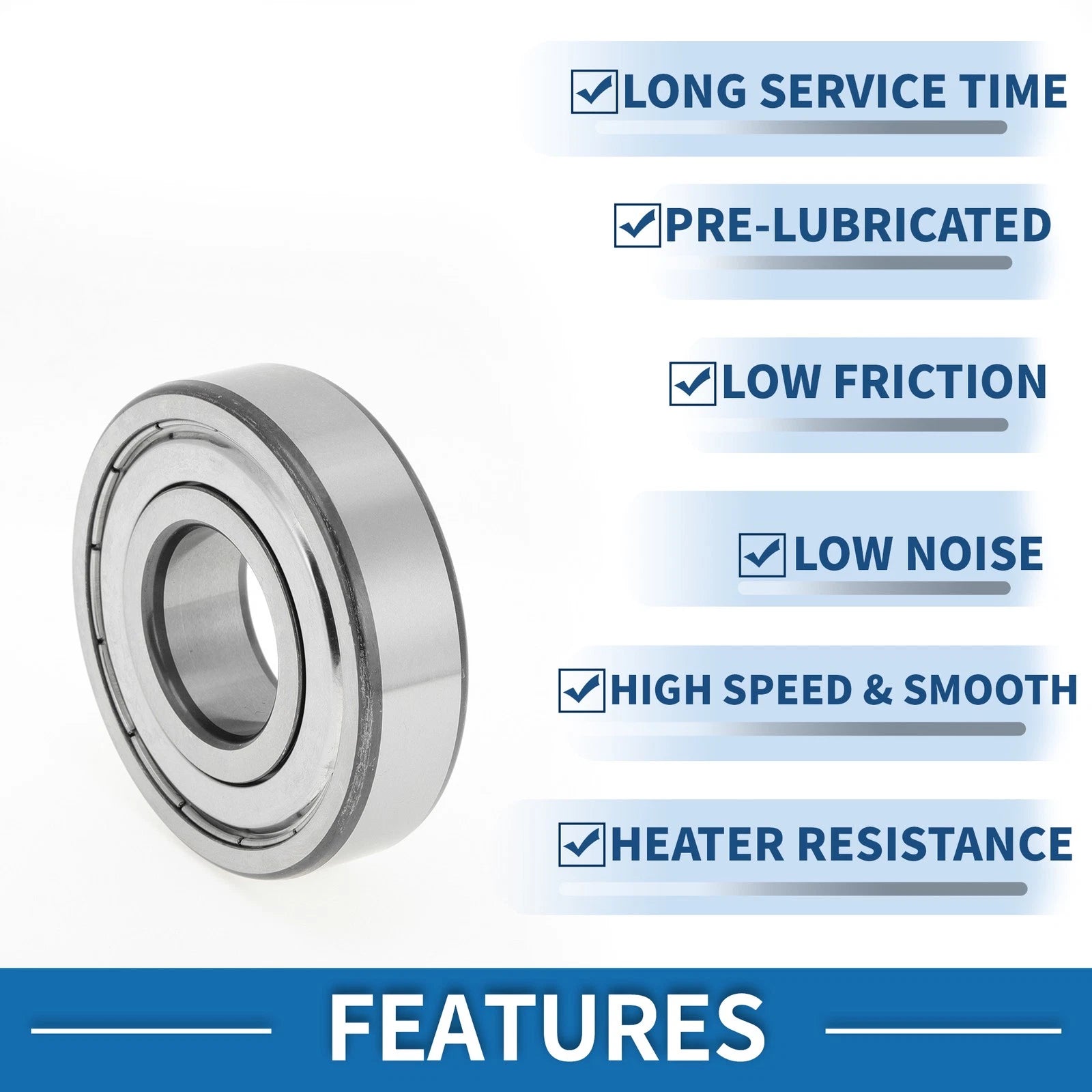 6306ZZ Deep Groove Ball Bearing P4 for Scooter Skateboard Wheel (30x72x19mm)