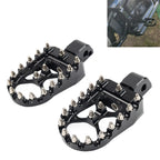 Black MX Style Rear Foot Pegs for Harley Softail Fat Bob Low Rider (2018–2023)